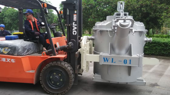 Cucharones de aluminio fundidas de la transferencia de 3000KG 50C con el labio de colada