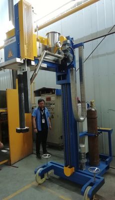 Equipo de aluminio de desgasificación rotatorio móvil con las ruedas para el aluminio fundido