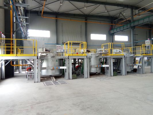 horno fusorio de aluminio eléctrico industrial de 600kg 950C para la fundición a presión