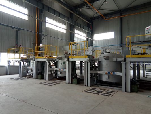 Silent Operation Gelectric Foundry Aluminum Melting Furnace 800K Hydraulic Tilting