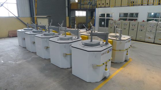 Crisol de aluminio del horno fusorio de 1000KG 980C para las pérdidas de pocas calorías de aluminio de fusión