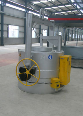 Gas industrial que suspende el tipo eléctrico de aluminio 500KG del horno de crisol