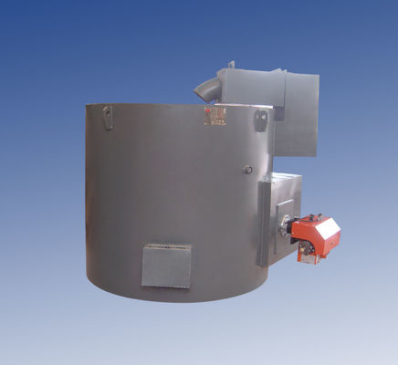 Tipo inmóvil horno fusorio de aluminio industrial de plata de aluminio 800KG del horno de crisol