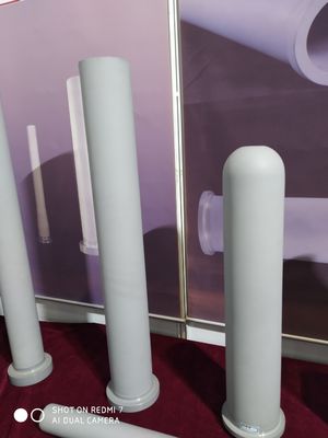 Tubos negros de la protección del termopar del silicio de los tubos de la protección del termopar del nitruro 200m m