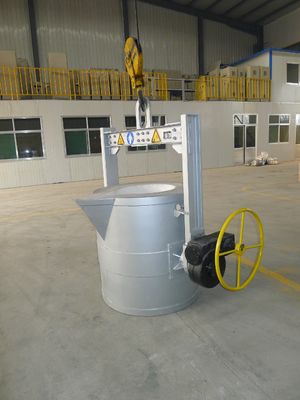 Cucharones de colada inferiores 90C de las cucharones de aluminio fundidas de la transferencia de la capacidad 3000KG