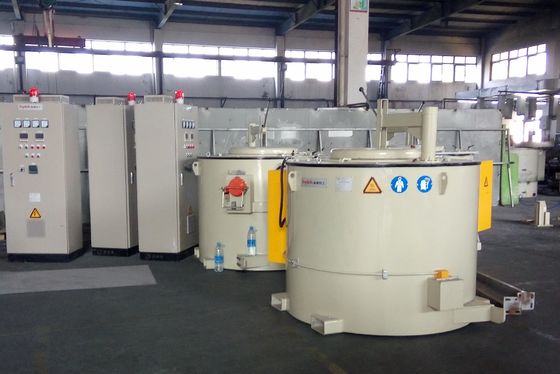 Hornos industriales y gris de aluminio 1200KG del horno de crisol para HPD 45 grados