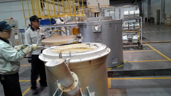 Fuego de fusión de aluminio de alta precisión con precisión de control de temperatura ± 1C y sistema de control PLC