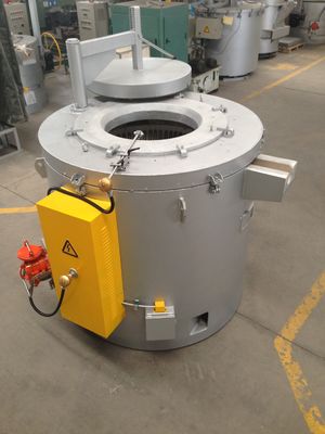 Aluminio de fusión de la tenencia 800KG del horno de la inducción amarilla clara de la fundición a presión para LPD