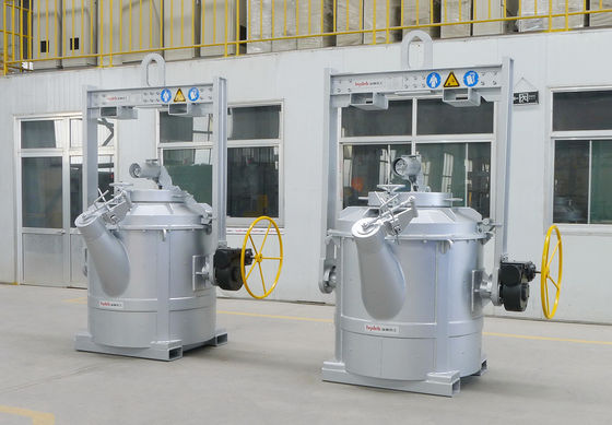 Cucharones de aluminio fundidas de la transferencia de 1200 kilogramos