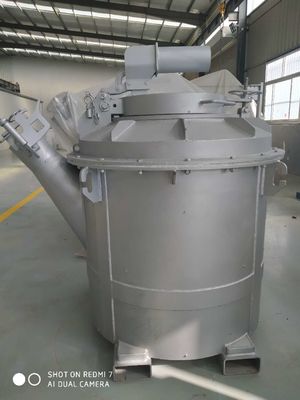 Rango de temperatura personalizado Cucharas de transferencia de aluminio fundido con tapa y acabado de superficie lisa