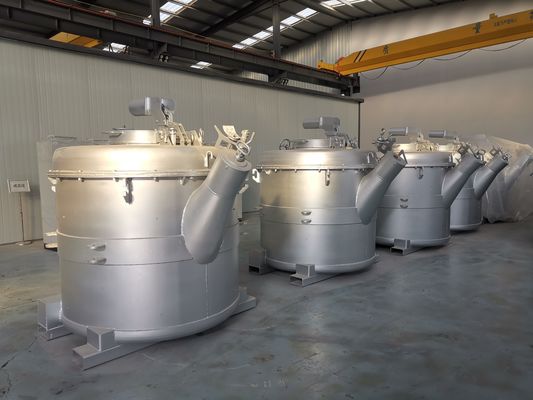 Cucharones de aluminio fundidas de la transferencia de la carretilla elevadora